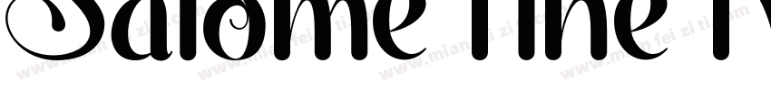 Salome Fine Regular字体转换